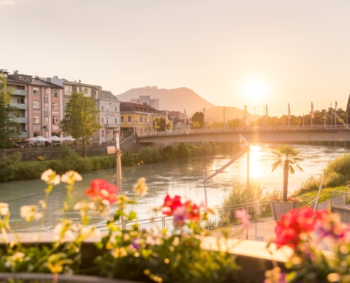 Sonnenuntergang in Villach