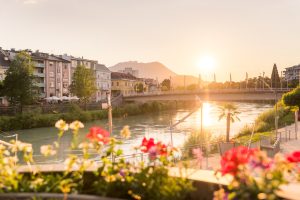 Sonnenuntergang in Villach