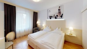Doppelbett im Superior Zimmer