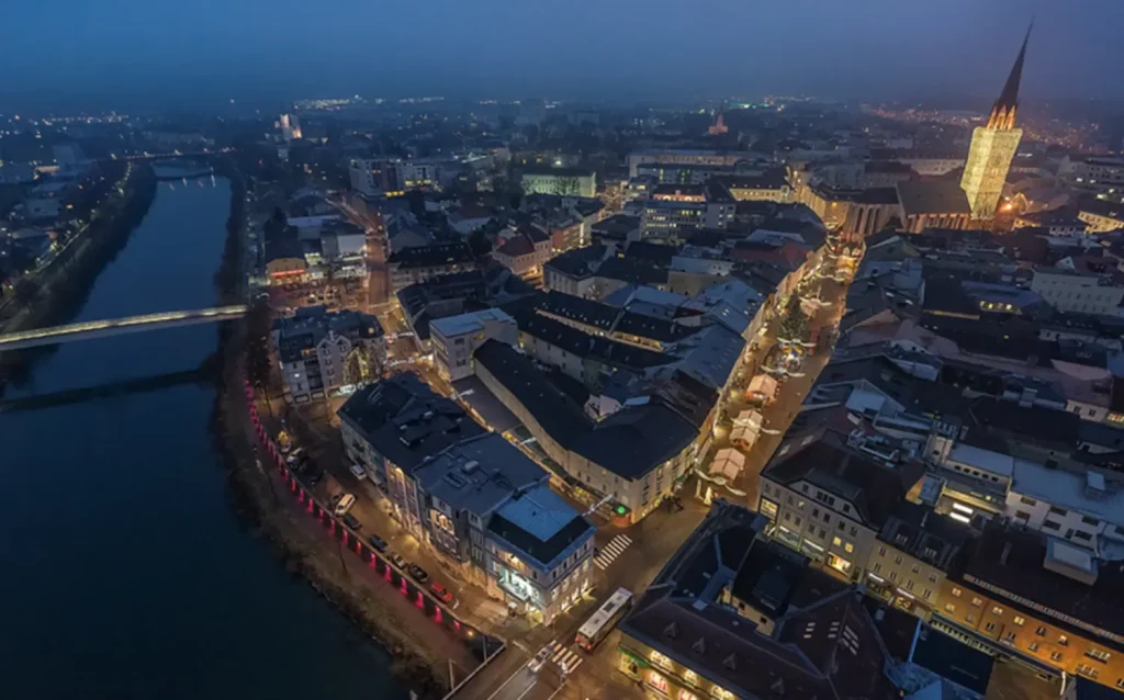 Die Region Villach Luftaufnahme