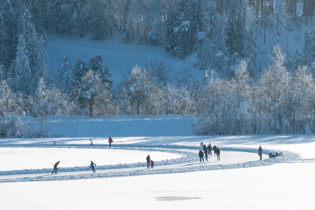 Eislaufen am Silbersee