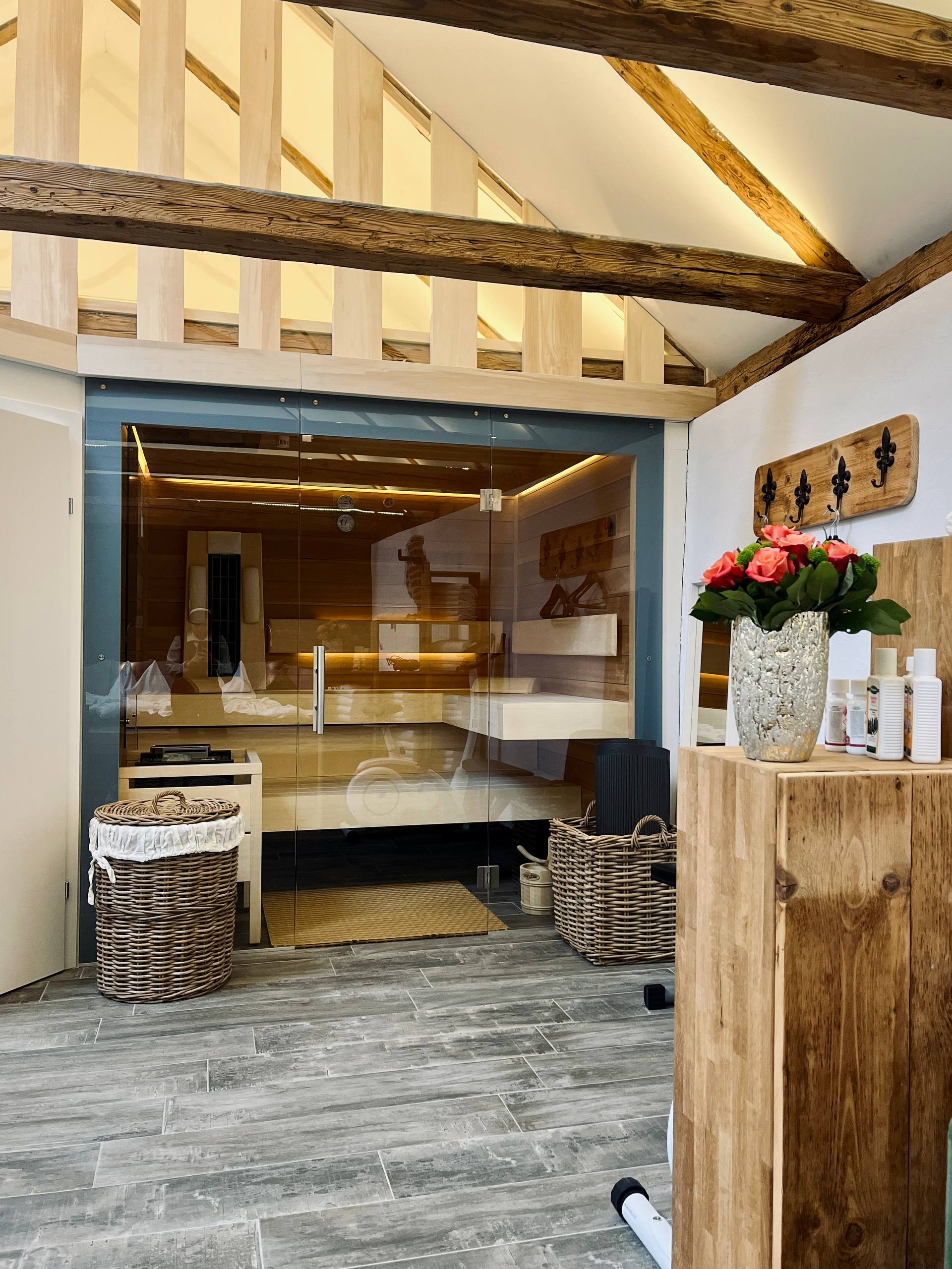 Eingangsbereich Sauna