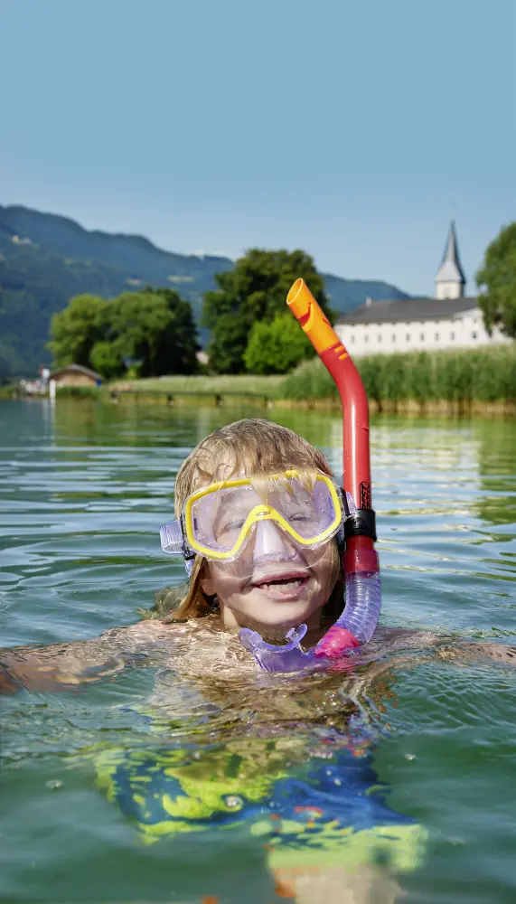 Schnorcheln im Ossiacher See in Kärnten