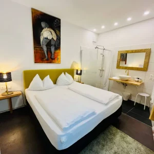 Premium Zimmer mit Doppelbett und Dusche